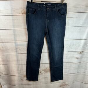 Lane Bryant Dark Wash High Rise Straight Leg Jeans Size 18